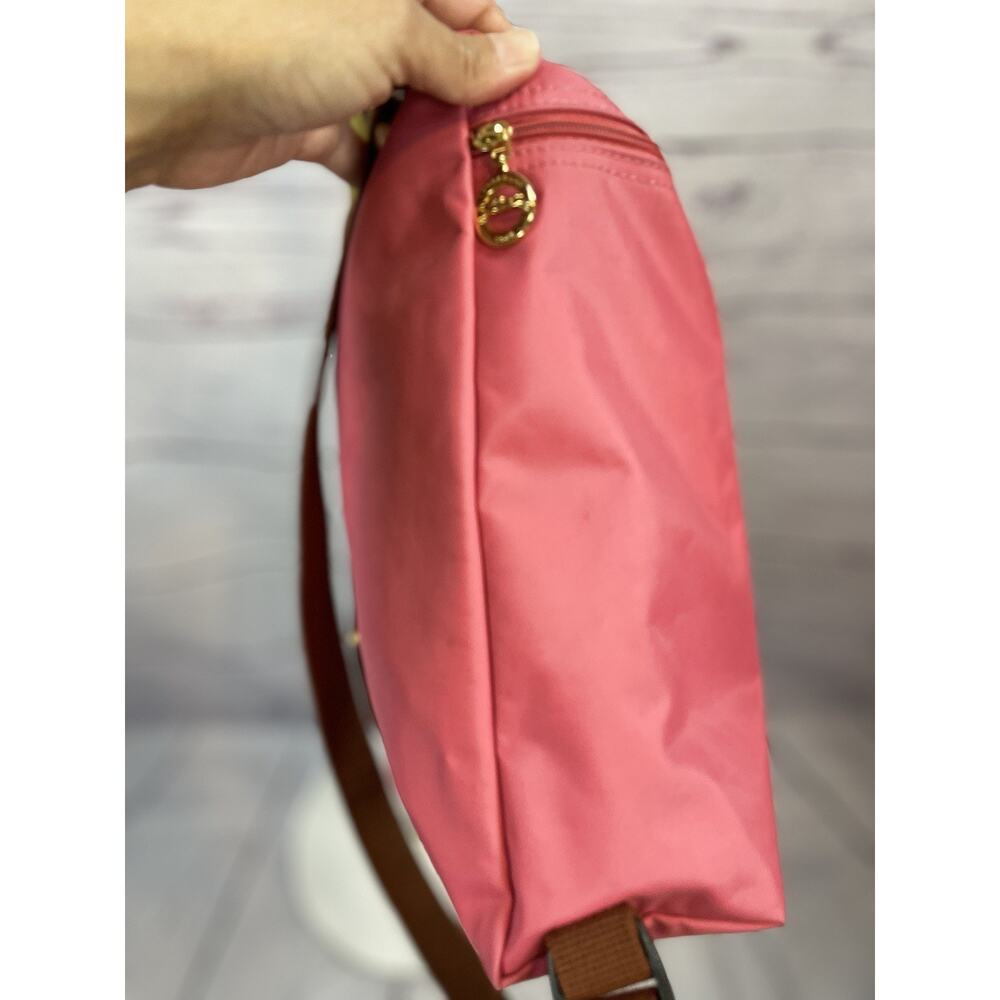 Longchamp Le Pliage Pink Nylon Backpack Small Foldable Travel Bag - Picture 5 of 9